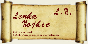 Lenka Nojkić vizit kartica